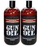 Gun Oil Premium Silicone Based Personal Lube Lubricant Fortiﬁed with Special Botanicals Safe for Toys. (+ Free Lubricant) : Net Wt 32 Oz (Pack of 2)