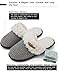 VONMAY Women's Elegant Knitted Cozy Plush Fleece Lined Slip On Indoor House Slippers (9-10 B(M) US, Gray)