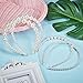 WILLBOND 4 Pcs Pearls Headbands Women White Faux Pearl Rhinestones Hairbands Bridal Hair Hoop Wedding Hair Accessories for Women