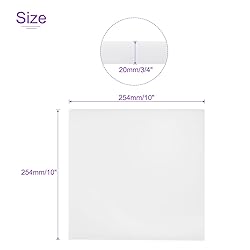 DMiotech 10 x 10 x 3/4 Inch Plastic UHMW