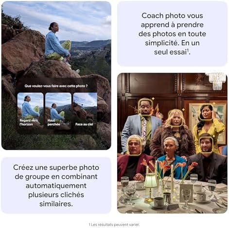 Pixel 10a – Sept Ans de mises à Jour et de Nouvelles fonctionnalités, Plus de 30 Heures d'autonomie, Coach Photo, Gemini Live, Sécurité Pixel – Brume, 128GB