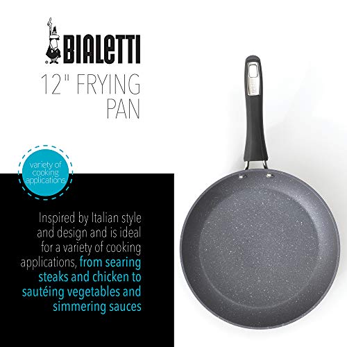 Bialetti Impact NonStick Cookware, 12 in. Saute Pan, Gray Pricepulse