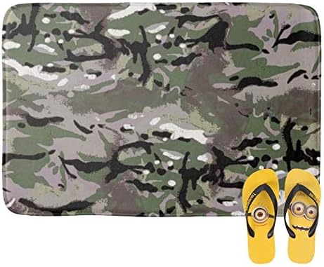 FBCN Anti-Rutsch-Badezimmerteppich, Samt, für die Dusche, Vier