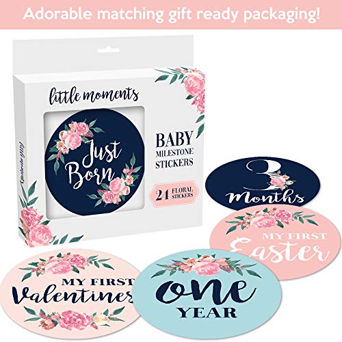 1 Monthly+Stickers+Floral+Milestone+Newborn