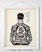 Tattoo Decor - Tattooed Man - Captain Elvy - 11x14 Unframed Art Print - Perfect Tattoo Shop Decor, Tattoo Artist Gifts, Tattoo Sign and Decorations for Parlor
