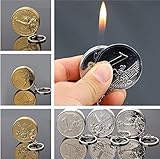 1 PCS Golden Silver RMB Dollar Euro Coin Shape Design Butane Lighter Men Gift No Gas radom
