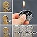 1 PCS Golden Silver RMB Dollar Euro Coin Shape Design Butane Lighter Men Gift No Gas radom