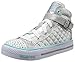 Skechers Kids Shuffles Light Up Sneaker (Toddler/Little Kid), Silver Quilt, 11.5 M US Little Kid