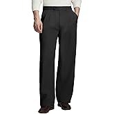 Susclude Mens Casual Dress Pants Old Money Pleated Baggy Wide Leg Vintage Relaxed Fit Slacks Work Office Trousers