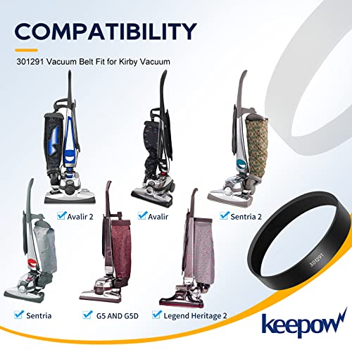 KEEPOW Vacuum Belt for Kirby, Sentria Vacuum Belt Replacement, 4 Pack