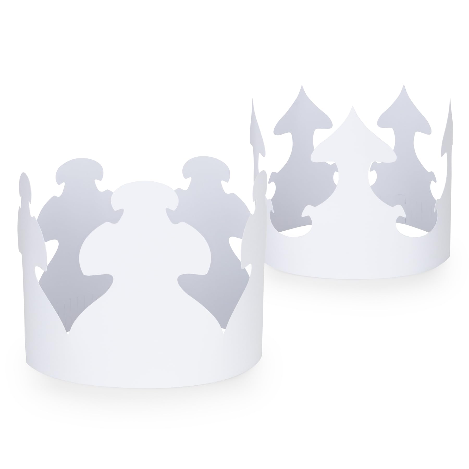 Hygloss White Paper Crowns 144 Pack - Paper Crowns for Kids to Decorate - Craft Activity - Blank Crown for Adults - Perfect for Parties, Celebrations - DIY Crown Crafts