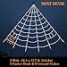 Pawliss Halloween Decorations, 16 Ft 2 Pack Giant Dense Spider Web with Super Stretch Cobweb Set, Halloween Outdoor Yard Decor, White