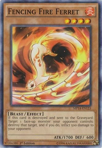 Yu-Gi-Oh! - Fencing Fire Ferret (MP14-EN123) - Mega Pack 2014 - 1st Edition - Common