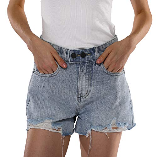 tummy control denim shorts
