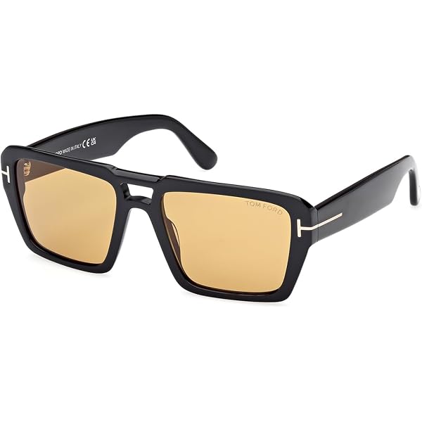 Amazon.com: Tom Ford RED FORD FT1153 Black/Smoke Violet 56/19/145