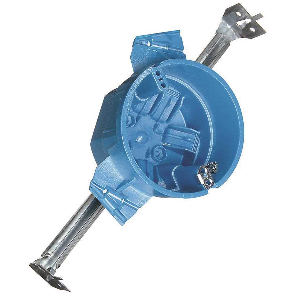 Photo 1 of Carlon BH525HP Ceiling Fan Box, Round, New Work, 4-Inch Diameter by 3-Inch Depth, Blue