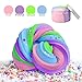 2018 Jumbo Fluffy Butter Slime Scented Therapeutic Putty with 2 Foam Kit, Pastel Floam Cloud Colorful Rainbow Slime Stress Relief Toy for Kids and Adults Soft Stretchy and Non-sticky 7 OZ