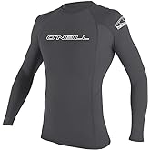 O'Neill Men’s Basic Skins Long Sleeve Rashguard, UPF 50+ Sun and Rash Protection for Surfing and All Outdoor Activities