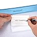 Zipper Pouch, Wisdompro 4 Packs Durable Letter Size Waterproof Mesh File Bag, Document Organizer - Blue