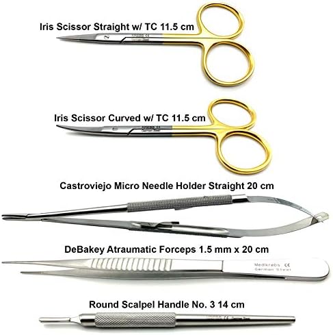 5 Pcs Ophthalmic Micro Eye Surgery Set