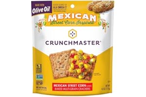 Crunchmaster, Mexican Street Corn Baked Multi-Grain Crackers, 4 Ounce