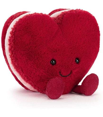 Amazon.com: Jellycat Bashful Red Love Heart Bunny Stuffed Animal