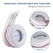 Bluetooth Headphones Over Ear, Esonstyle Hi-Fi Stereo Wireless Foldable Headset w/ Built-in Mic and Wired Mode for iphone 8 iphone X and others