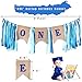 147 Pcs Baby Boy 1st Birthday Decorations Blue One Garlands Arch Kit with Boxes for First Birthday Baby Shower Party Supplies