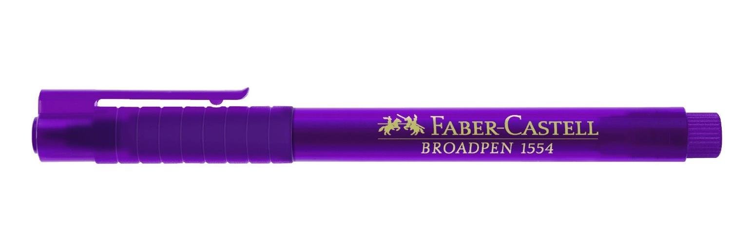 Faber Castell 155437 "Broadpen 1554" Fineliner - Magenta — image 1