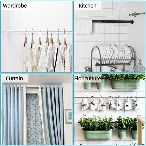 ARODDY Tension Shower Curtain Rod, Room Divider, No Drilling