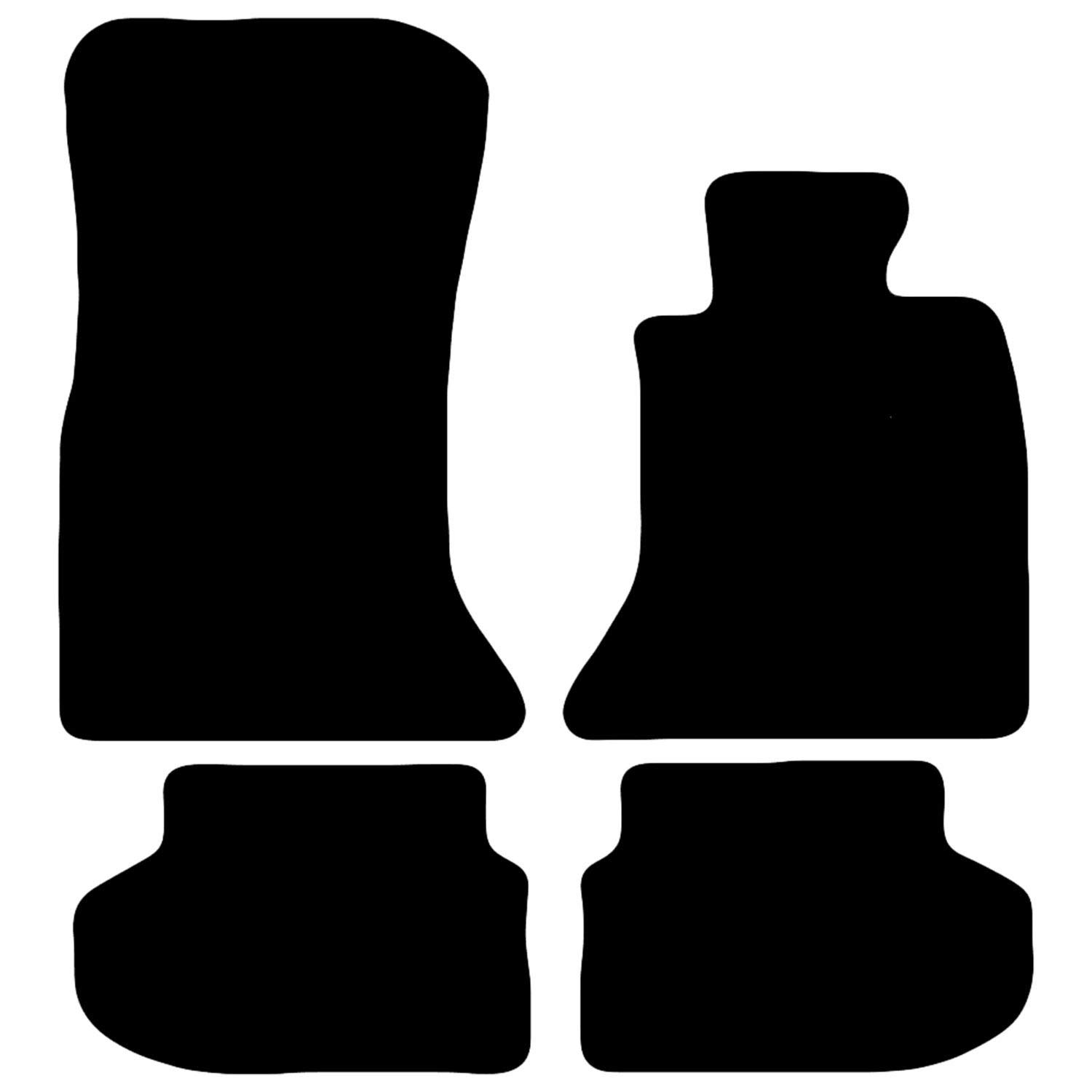 Carsio Carpet Car Mats For BMW 5 Series F10/F11 LCI 14 to 2018 4 Piece Set Tailored Fit Floor Mat Complete Accessory Black Custom Fitted - All Weather, Anti-Slip Backing & Black Trim