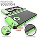 iPhone 5C Case, Rhidon Slim Shockproof Armor Case fit for iPhone 5C Hard Rugged Ultra Protective Back Rubber Cover with Dual Layer Impact Protection for iPhone 5C (Black Green)