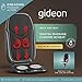 Gideon GD-MSG-CS2 Luxury Six-Program Customizable Massaging Cushion with Heat/Shiatsu Deep Kneading, Rolling and Vibrating, Massage Full Back, Upper Back, Lower Back Or Pinpoint Precise Massage Spot