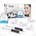 True-White Activated Charcoal Teeth Whitening Kit - Advanced Plus 2 Person Professional Teeth Whitening System, Best LED Light Dental Tooth Whitener with Gel Syringes, Trays, ENAMEL SAFE, Made in USA