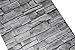 HaokHome 1633 Faux Stone Wallpaper Grey Peel Stick Stacked Brick in Bathroom Kitchen Prepasted Contact Paper