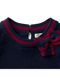 Hope & Henry - Vestido de suéter con punta de Milano para niña