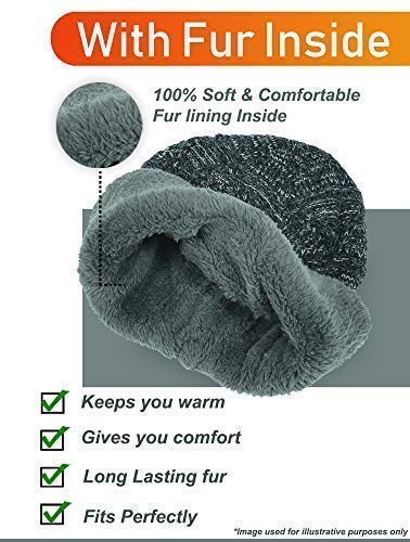 Knotyy Winter Cap for Men - Black 6 Knotyy Winter Cap for Men - Black - Image 6