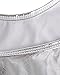 FEESHOW Women's Shiny Metallic One Piece Swimsuit Bikini Thong Swimwear Beachwear Silver One Size