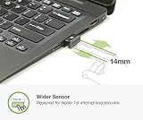 Idem FCC BioScan Compact USB Fingerprint Scanner for Fast Win10 Sign-in w/Wide Sensor for Superb 1st Attempt Recognition, Anti-spoofing Protection, 360°Finger Readability, Multi Fingerprints Support