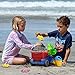 KKONES Beach Toy Truck with Bag, Suitable for Toddler Over Fun Sand Toys Set for Girls and Boys Kids Outdoor Toys