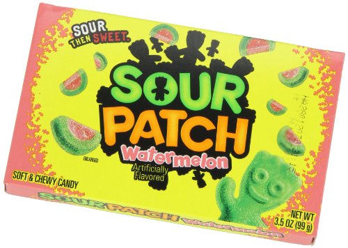 SOUR PATCH KIDS CANDY WATERMELON, 3.5-OUNCE BOX