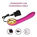 MP.S Rechargeable Female Vibrator Toys for Women – Generous Length, Bending Head, 10 Vibration Intensities & Deep Vibrations with Double Motors – Natural Feel with Medical Grade Silicone – 100% Safe