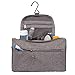 TravelMore Hanging Travel Toiletry Bag Organizer & Medicine Bag - Bathroom Hygiene Dopp Kit with Hook for Traveling Accessories Toiletries Bathroom Shaving & Makeup for Men and Woman - Gray