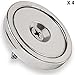 4Pcs of 1.26 Powerful Neodymium Round Base Cup Magnet - Hold up to 80 lbs Pull Force w/Countersunk Hole for #10 Screws (Included) by Charitoo Magnet
