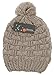 Bienvenu Women Fashion Winter Warm Knitted Scarf and Hat Set Skullcaps,Light Coffee