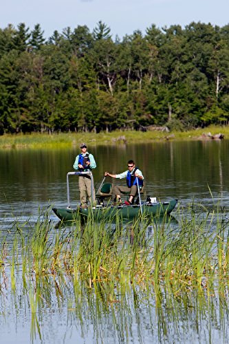 Sea-Eagle-Green-375fc-Inflatable-FoldCat-Fishing-Boat-Pro-Angler-Guide-Package