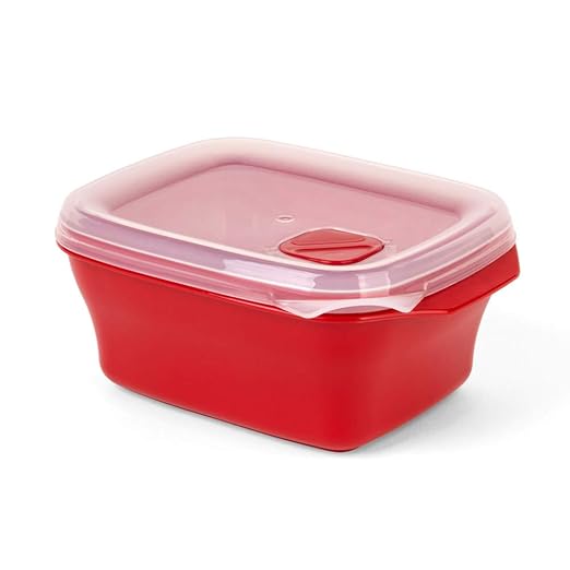 Recipiente para microondas con tapa, 0,7 L: Amazon.es: Hogar