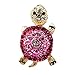 Mosichi Lovely Turtle Rhinestone Anti Dust Plug Earphone 3.5mm Ear Jack for iPhone Samsung Galaxy (Rose-Red)