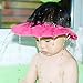 Baby Kids Soft Shampoo Bath Shower Cap Hat Waterproof Shield for Children Blue (Pink)