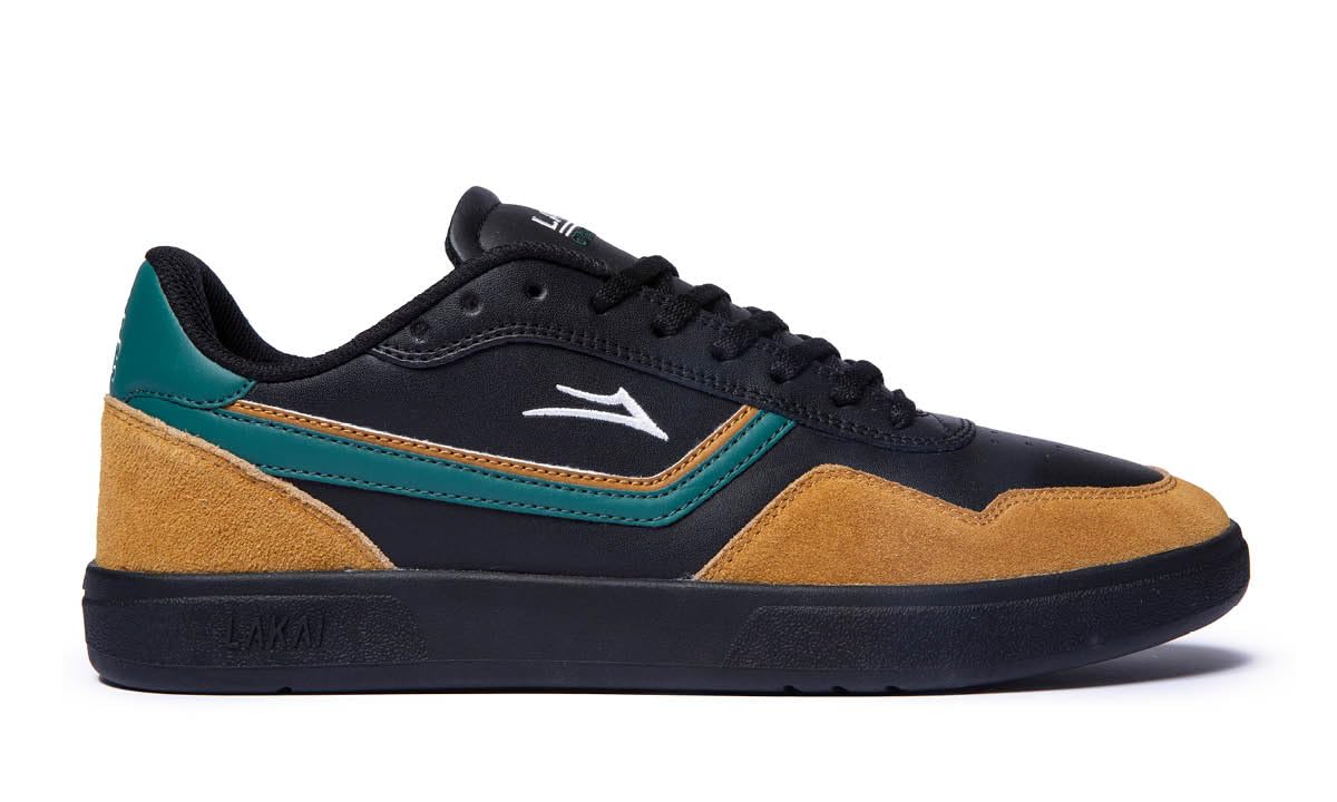 Lakai Terrace Mens Skate Shoes, Black/Walnut
